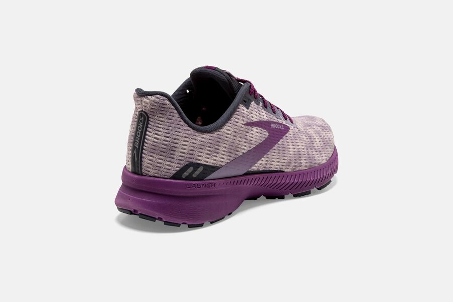 Launch 8 Road Brooks Running Shoes NZ Womens - Purple - MWVJEP-381